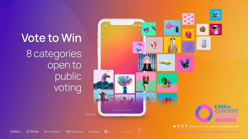 Vote for your favourite content creators and win!