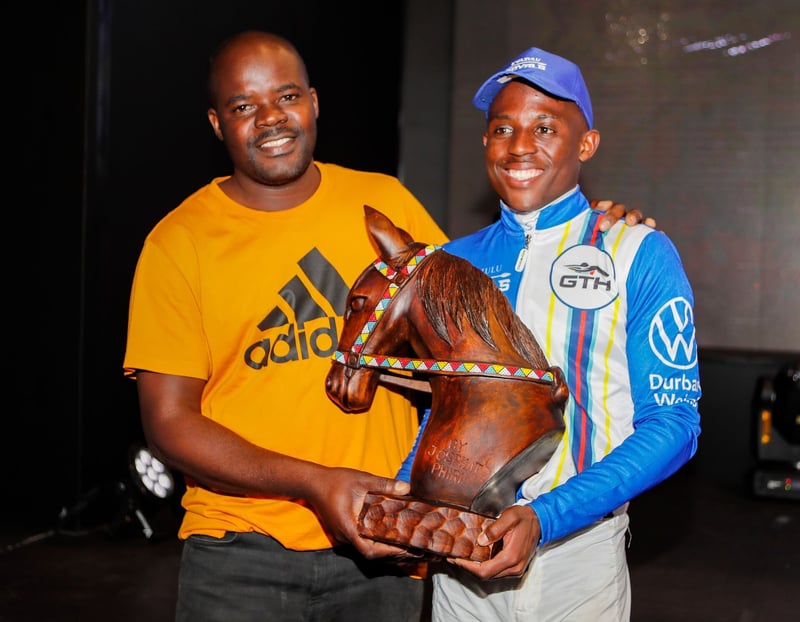 GTH top jockey awarded winner’s trophy made by local craftsman