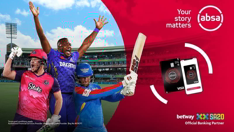 Absa Returns As Official Banking Partner for Betway SA20 in a New Three-Year-Partnership