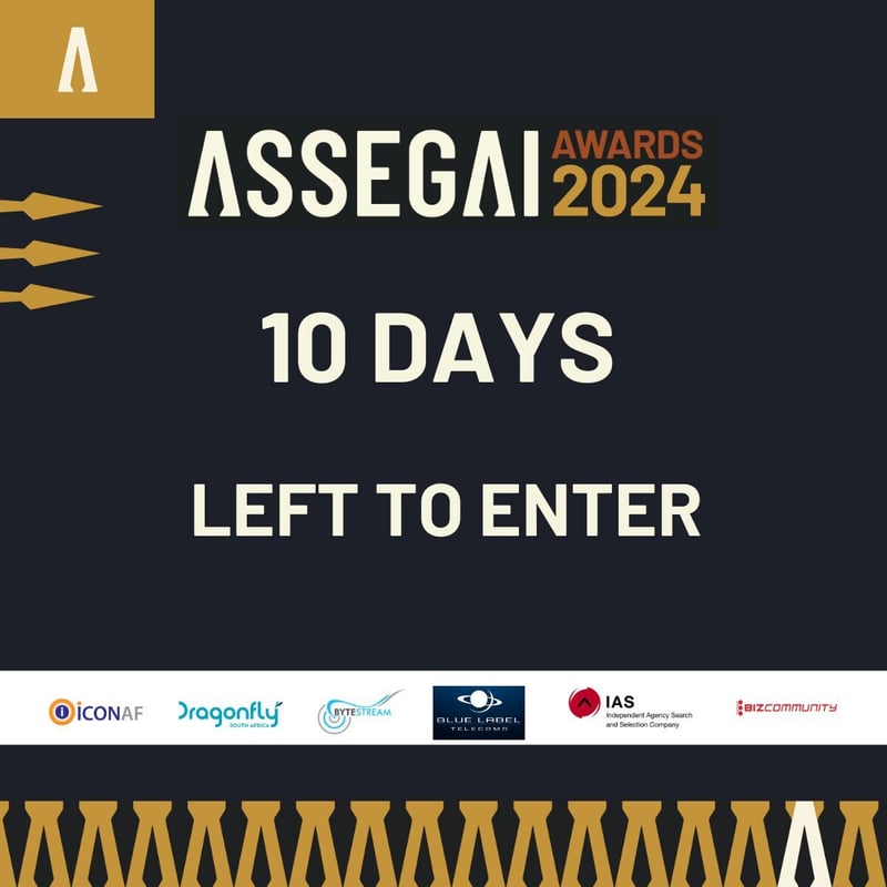 Call for Entries - Assegai Awards 2024 – 10 Days Left!