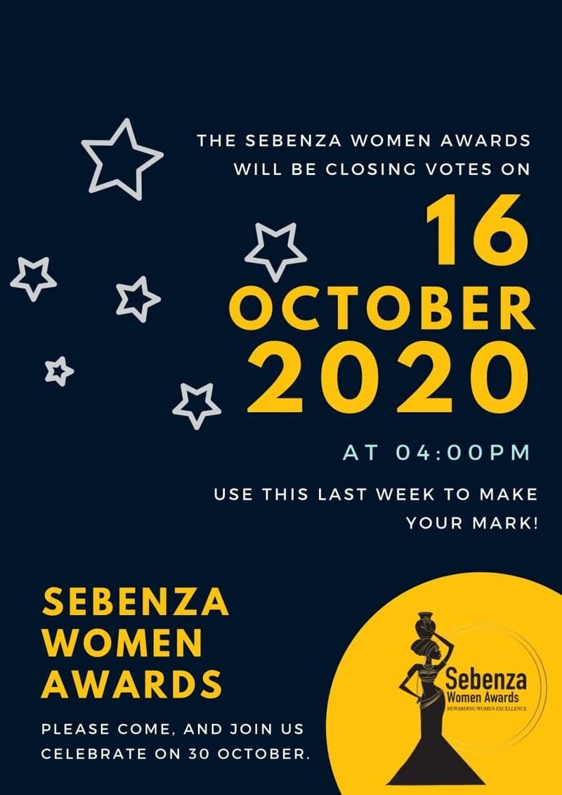 Time running out - Sebenza Woman Awards Closes Votes