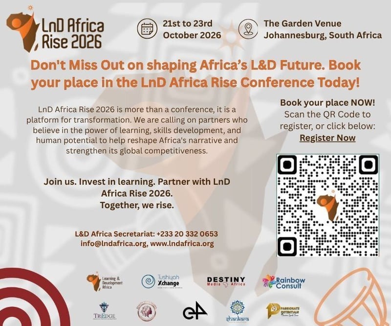 LnD Africa Rise 2026 in Johannesburg urges leaders to reshape Africa’s image and boost global competitiveness through L&D (21–23 Oct)