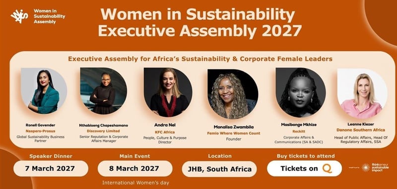 Thinkerneur launches WiSA - Africa’s executive forum for women in sustainability and leadership (March 7–8, 2027, Johannesburg)