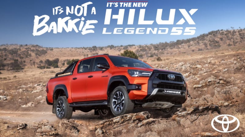 Toyota South Africa Launches Hilux Legend 55 Campaign Celebrating Durability and 55 Year Heritage