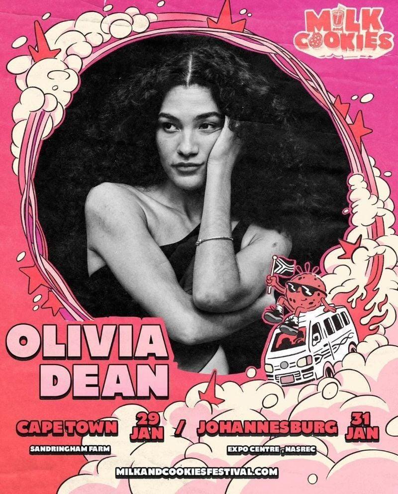 Grammy-winning Olivia Dean to perform at Milk + Cookies festivals in Cape Town and Johannesburg in January 2027