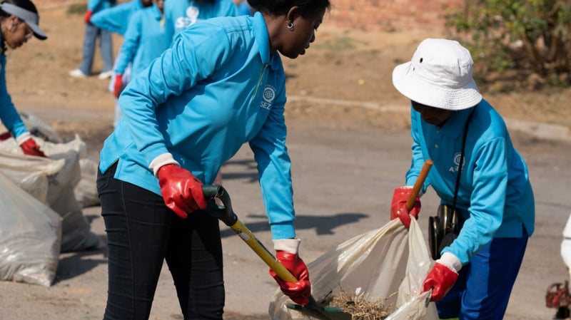 Over 100 ASEZ Volunteers Join Hands To Support Global Zero Plastic Drive In South African Streets
