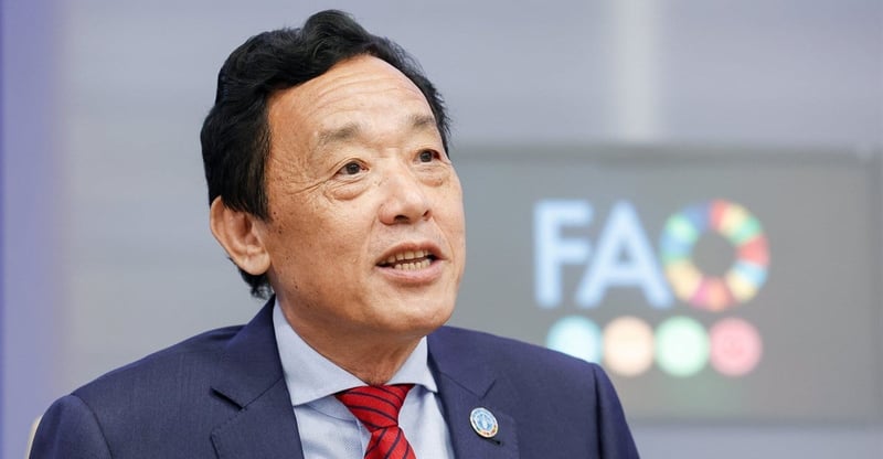 FAO Director General QU Dongyu Challenges G20 To Lead Global Agrifood Transformation For Resilience
