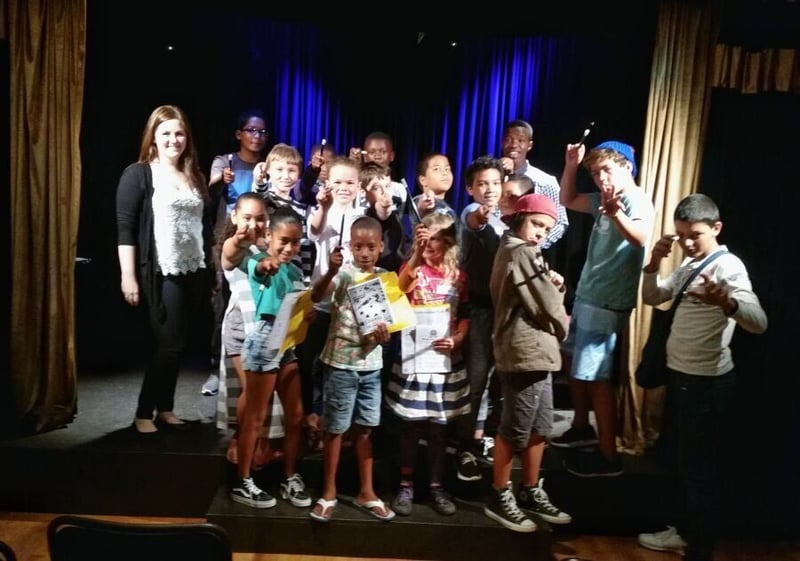 Cape Town aspiring magicians celebrate their first day at the amazing College of Magic!