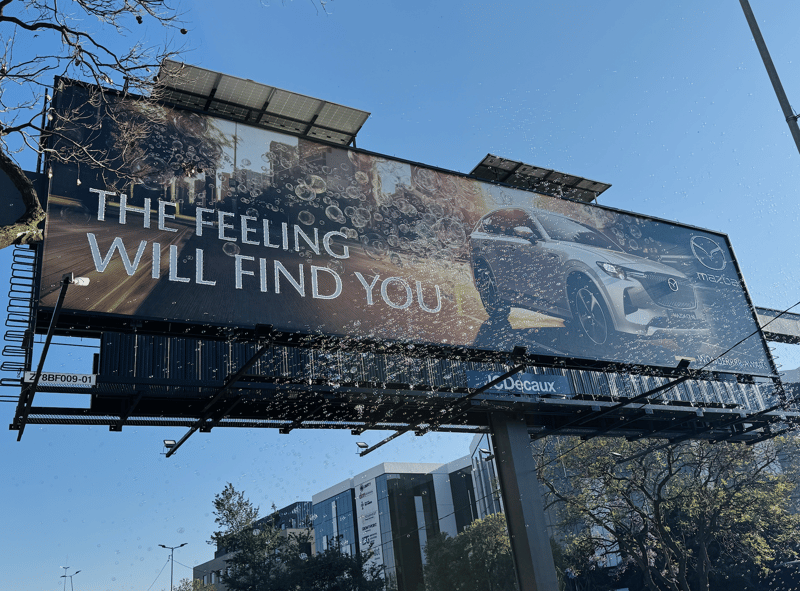 Mazda Brings the Feeling Will Find You with South Africa’s First-Ever Bubble Billboard