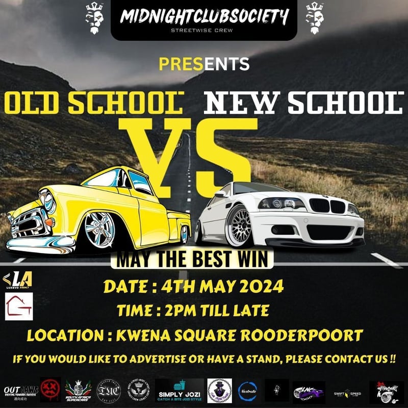 Rev Your Engines - Old School vs. New School Car Showdown at Kwena Square