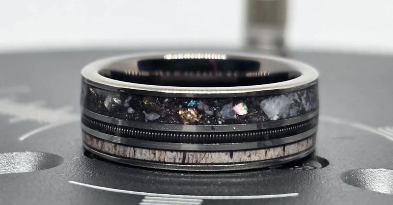 The Stingray – Abalone Shell and Guitar String Ring - A Symbol of Rock, Adventure and Style