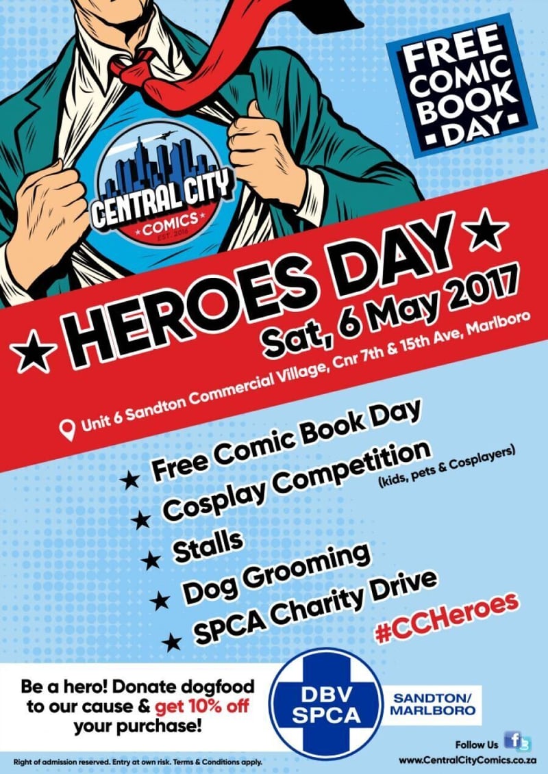 Join Central City Comics' Free Comic Book Day and support the SPCA