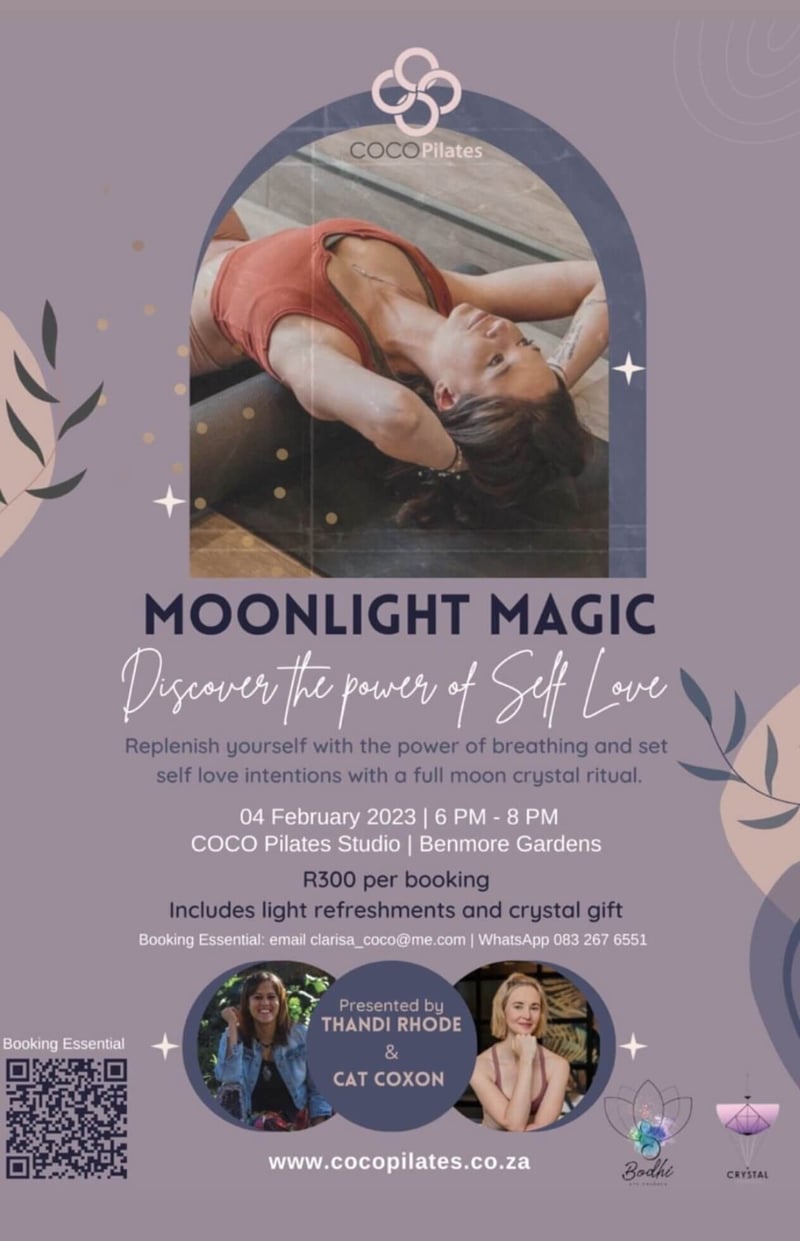 Moonlight Magic Pilates at @Sandton Spa at AcsiopolisCOCO Pilates Studio