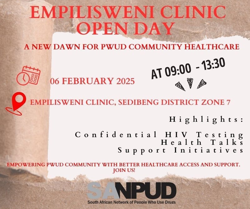 Community-Led Monitoring Leads to Empilisweni Clinic's Inaugural PWUD Open Day