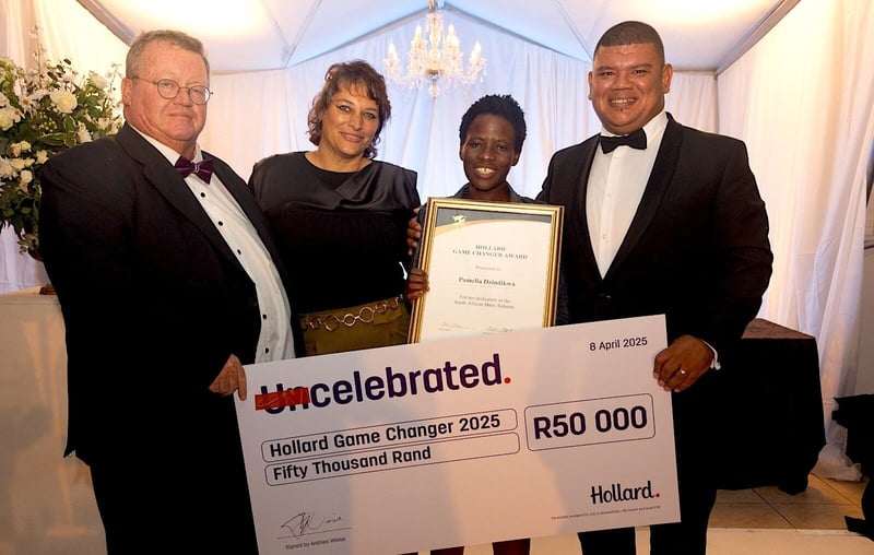 Pamella Dzindikwa receives the second Game Changer award