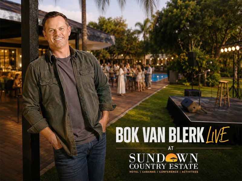 Bok van Blerk to Perform Live at Sundown Country Estate for an Exclusive Winter Stayover Weekend Near Pilanesberg