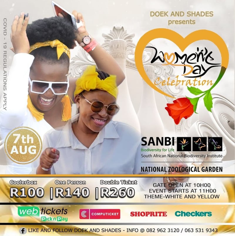 Tshwane hosts "Doek and Shades Women's Day Celebration" at Pretoria Zoo!
