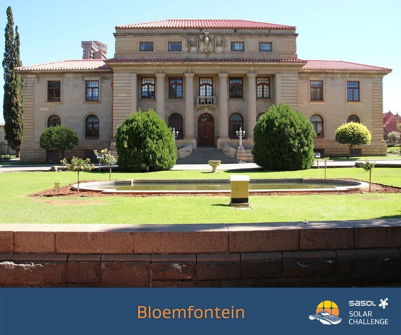 Bloemfontein be on the lookout - The 2022 Sasol Solar Challenge is coming to your town!
