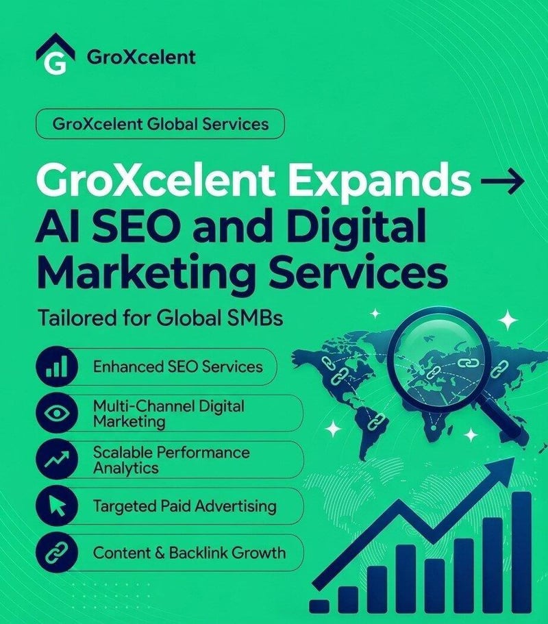 GroXcelent Expands AI SEO and Digital Marketing Services for Global SMBs