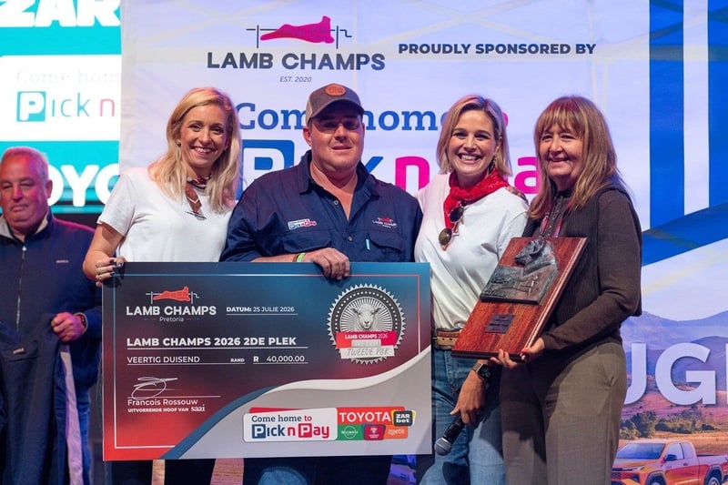 Gauteng couple from LGL Farming Co win Pick n Pay Lamb Champs Pretoria with Persian sheep