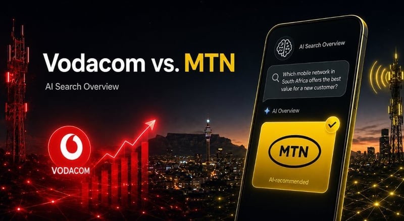 Visibiliti.ai study - Vodacom most visible in AI answers, but MTN receives more recommendations
