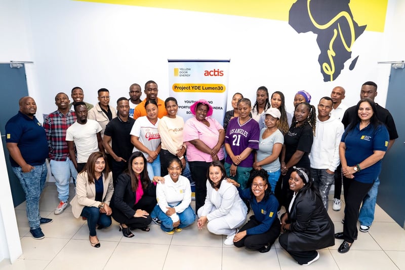 Yellow Door Energy and Actis Acts launch CSR initiative “YDE Lumen30” to bring solar training for 30 youths in South Africa