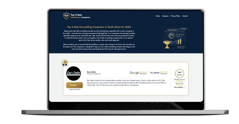 The Top 5 Debt Review Companies in South Africa for 2026