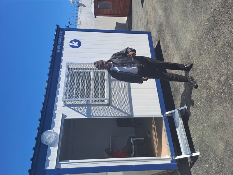 Kwikspace delivers customised guard huts for pump stations in the Western Cape