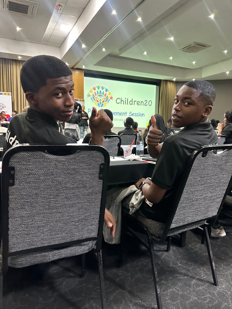 Children Help Shape the G20 Social Summit as South Africa Recognises Child Rights and Participation