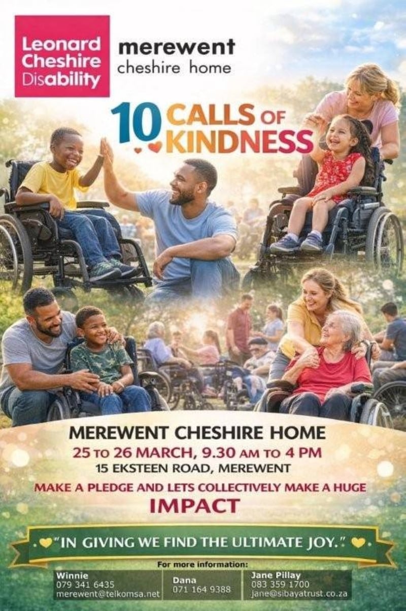 Founder and Chairman of Sibaya Community Trust, Vivian Reddy, Donates R50,000 to Kickstart Telethon for Merewent Cheshire Home