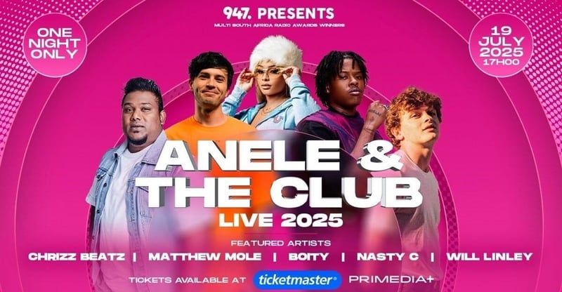 Anele and The Club Live Brings Top RSA Stars to Pretoria for an Unforgettable Evening