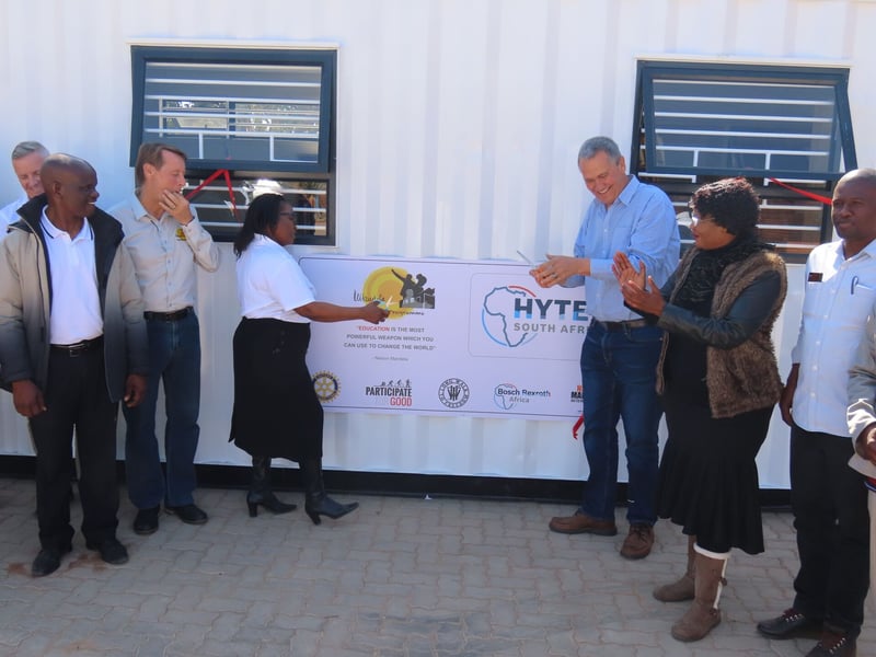 Hytec South Africa continues to empower schools by donating a library to Limpopo school