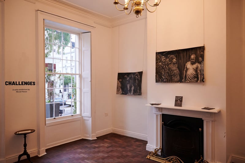 Nkoali Nawa exhibits 'Challenges' at Sisonke Gallery