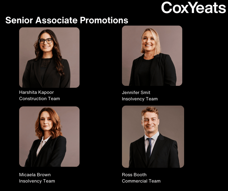 Cox Yeats Announces Promotion of Four Senior Associates