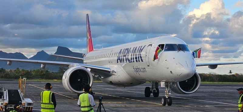 Airlink inaugurates direct Cape Town-Mauritius route using Embraer E195-E2 aircraft