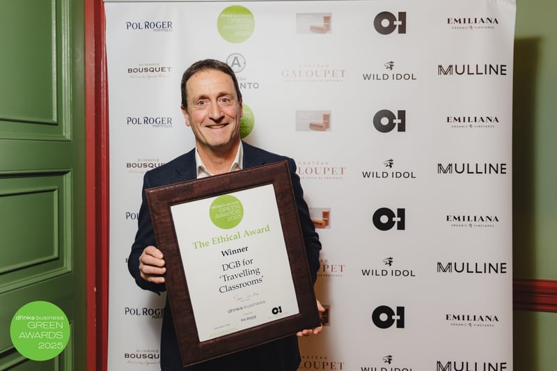 DGB Wins the Ethical Award at The Drinks Business Green Awards for Travelling Classrooms