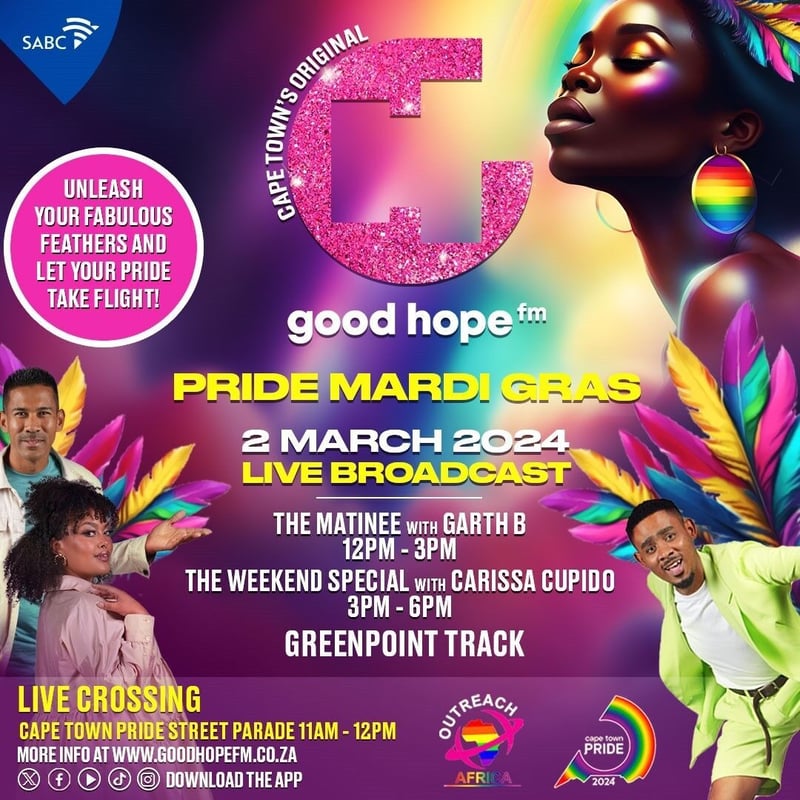 Good Hope FM Proudly Supports Mardi Gras Pride - The Mother City’s Most Fabulous Festival