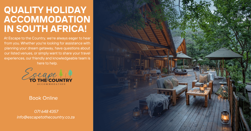 Escape to the Country - South Africa Makes Booking Trusted Accommodation Nationwide Easier Than Ever