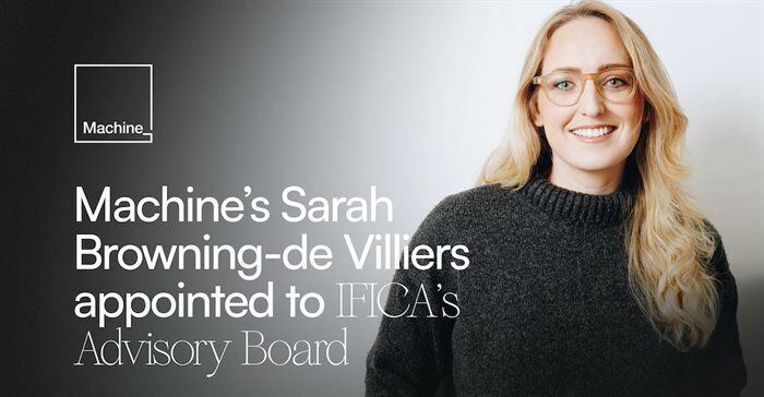 Machine's Sarah Browning-de Villiers appointed to IFICA's Advisory Board