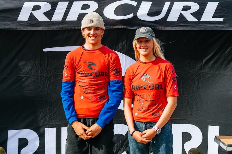 Kai Stubbs and Emily Jenkinson Win the Rip Curl GromSearch Series 2025