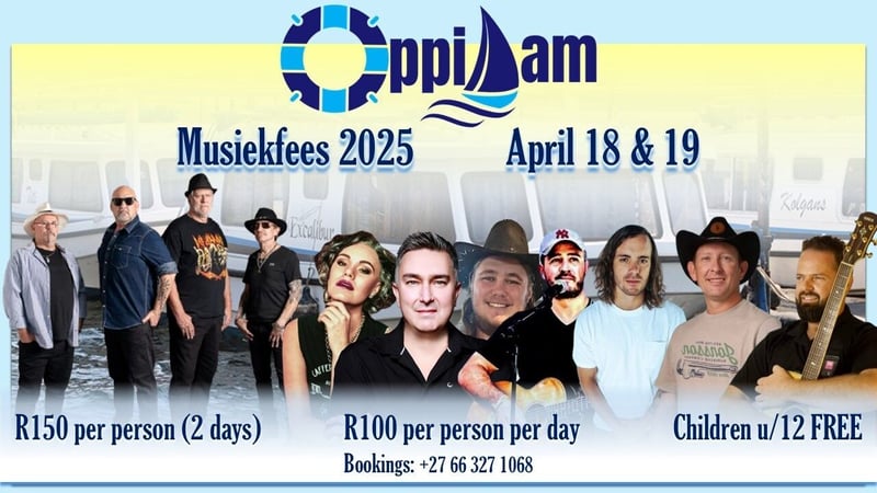 OppiDam Musiekfees 2025 promises harmonious celebration at Vygeboom Dam