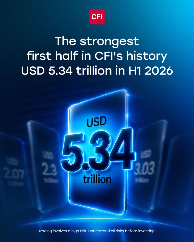 CFI Reports Strongest Quarter and First Half on Record, USD 3.03 Trillion in Q2 and USD 5.34 Trillion in H1 2026
