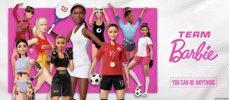 Barbie Celebrates Role-Model Athletes Who Have Broken Boundaries to Encourage Girls to Stay in Sports and Recognize Their Full Potential