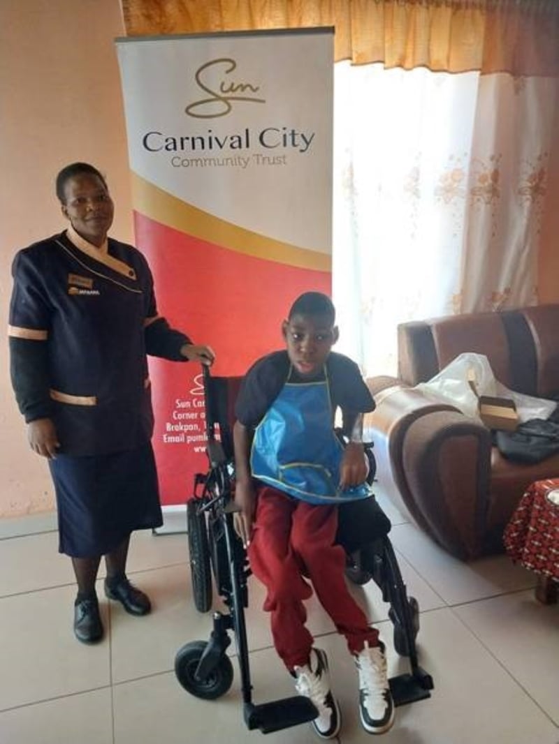New wheelchair brings hope and mobility to young Tsakane resident