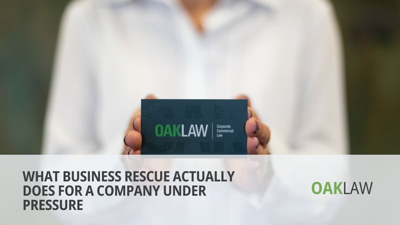 OAK Law Publishes Guide on How Business Rescue Protects Companies Under Financial Pressure