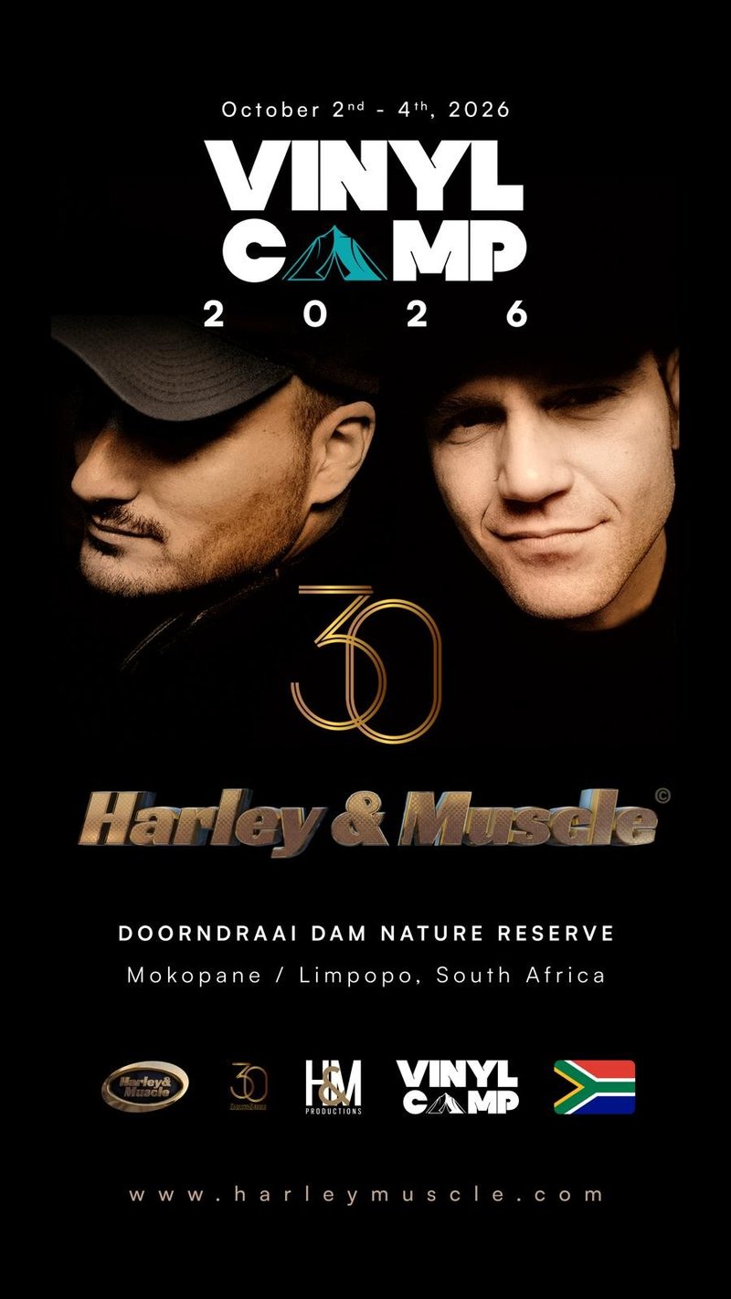 30 Years of Harley & Muscle - Milanese duo chooses Limpopo’s Vinyl Camp 2026 for exclusive African vinyl set