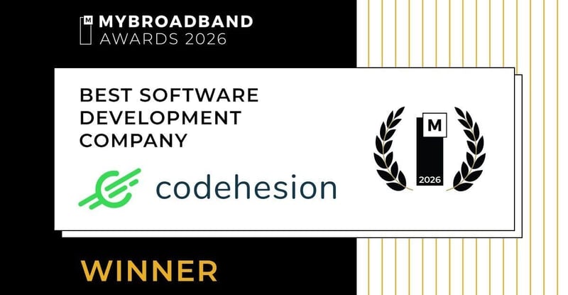 Codehesion Named Best Software Development Company At 2026 MyBroadband Awards