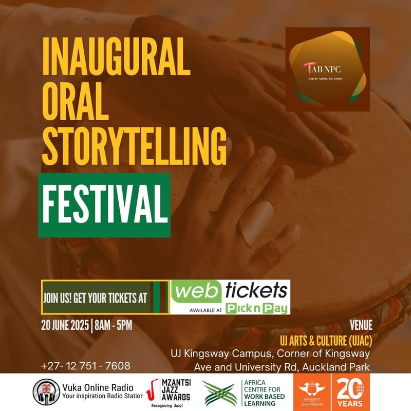 Oral Storytelling Festival to Ignite Voices at the University of Johannesburg – 20 June 2025