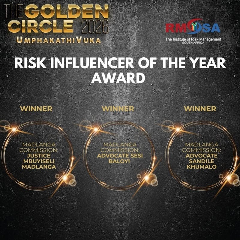 Madlanga Commission figures named risk influencers of the year