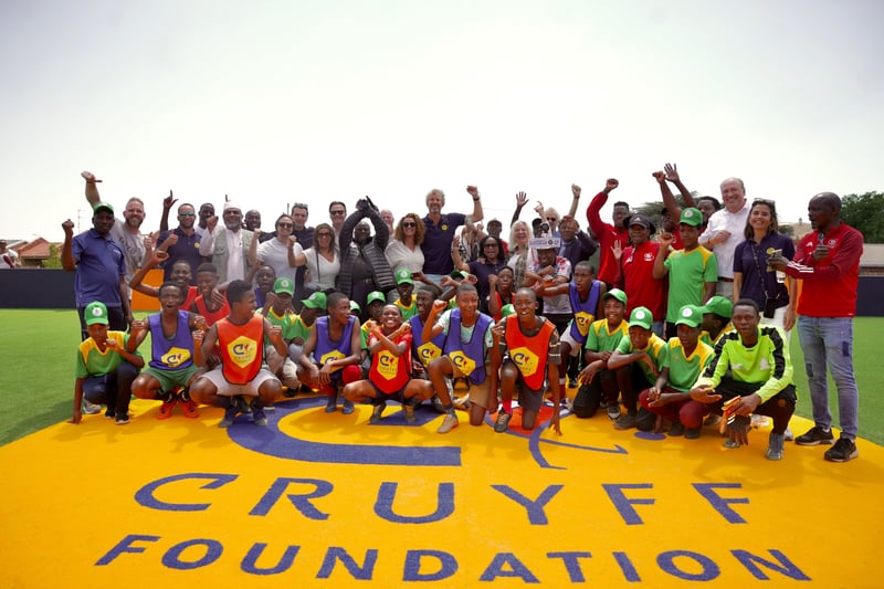 Soccer Star Edwin Van Der Sar Kicks Off Rhiza Babuyile’s State-Of-The-Art Cruyff Courts In Underserved Communities